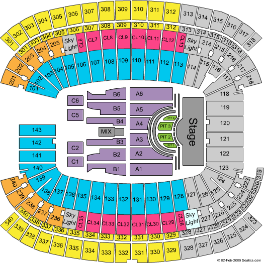 Gillette Stadium Seating Chart